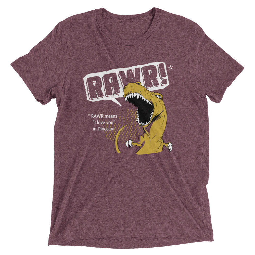 Rawr Means I Love You Men's Tri-Blend Tee