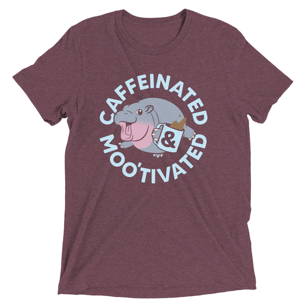 Caffeinated & Moo'tivated Men's Tri-Blend Tee