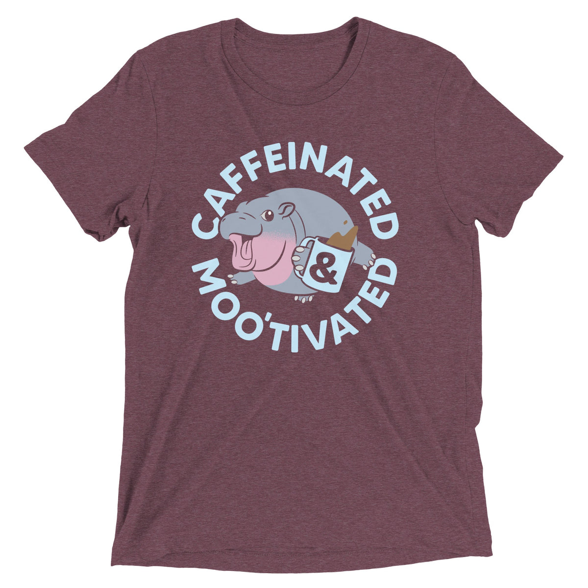 Caffeinated & Moo'tivated Men's Tri-Blend Tee