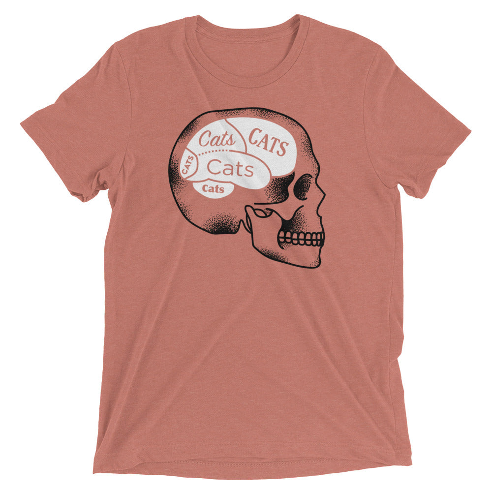 Cats On The Brain Men's Tri-Blend Tee
