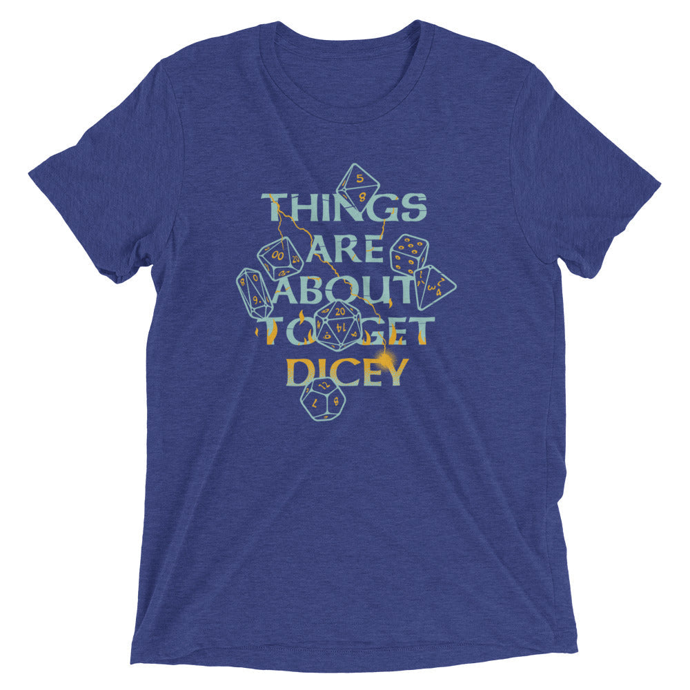 Things Are About To Get Dicey Men's Tri-Blend Tee