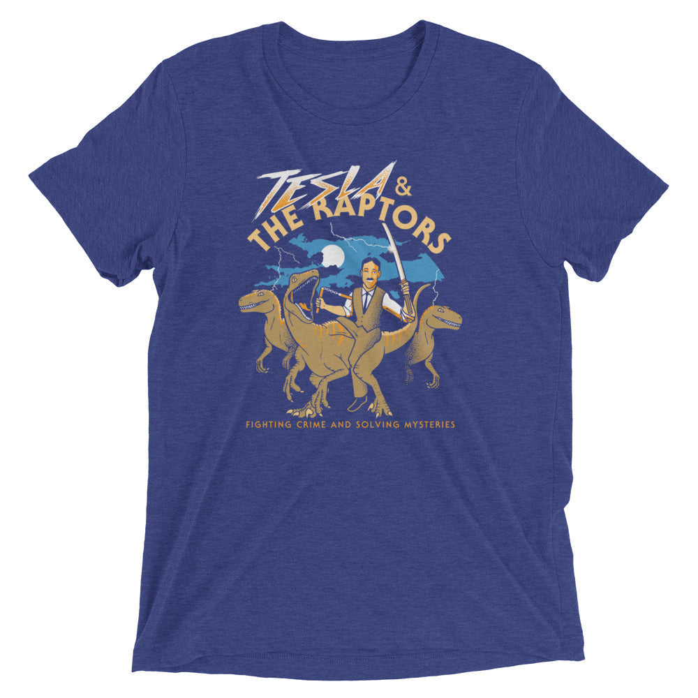 Tesla & The Raptors Men's Tri-Blend Tee