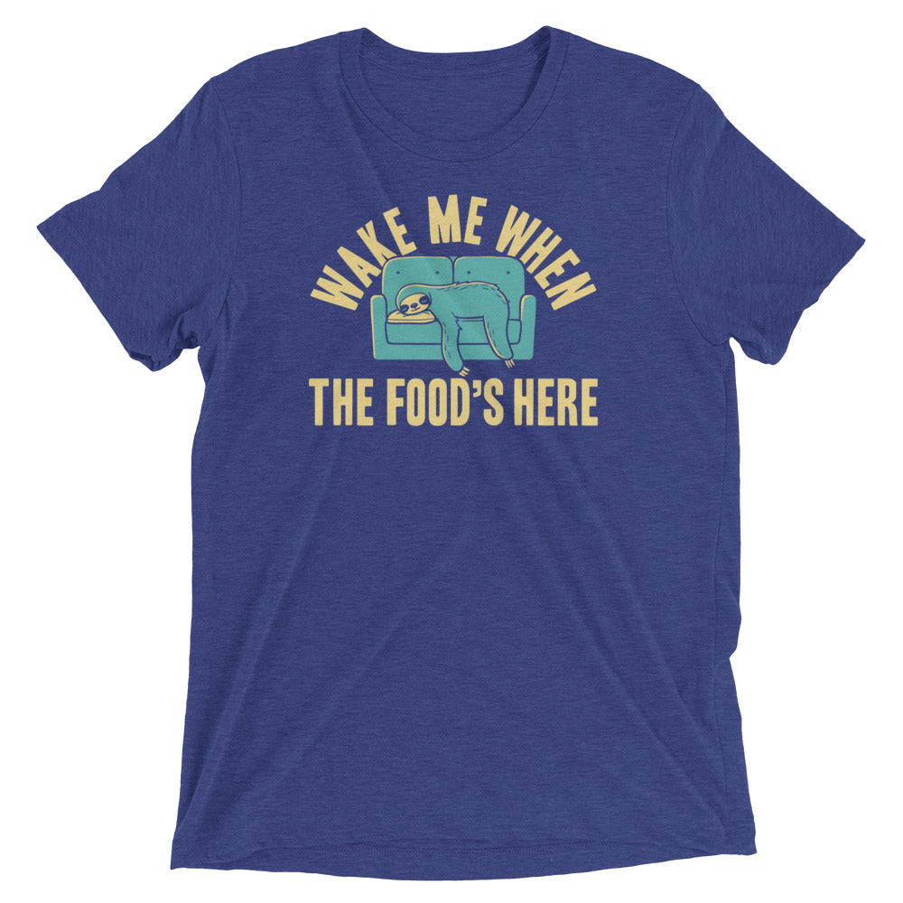 Wake Me When The Food's Here Men's Tri-Blend Tee