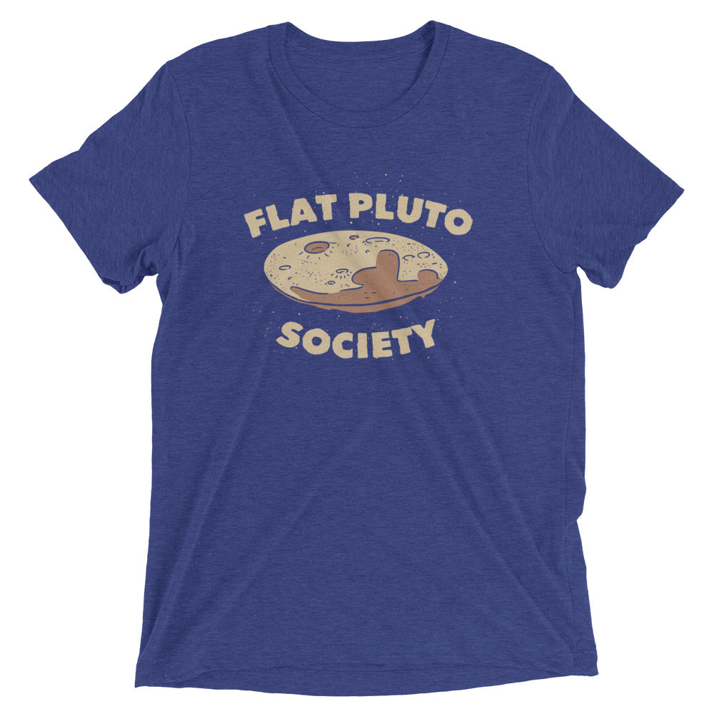 Flat Pluto Society Men's Tri-Blend Tee