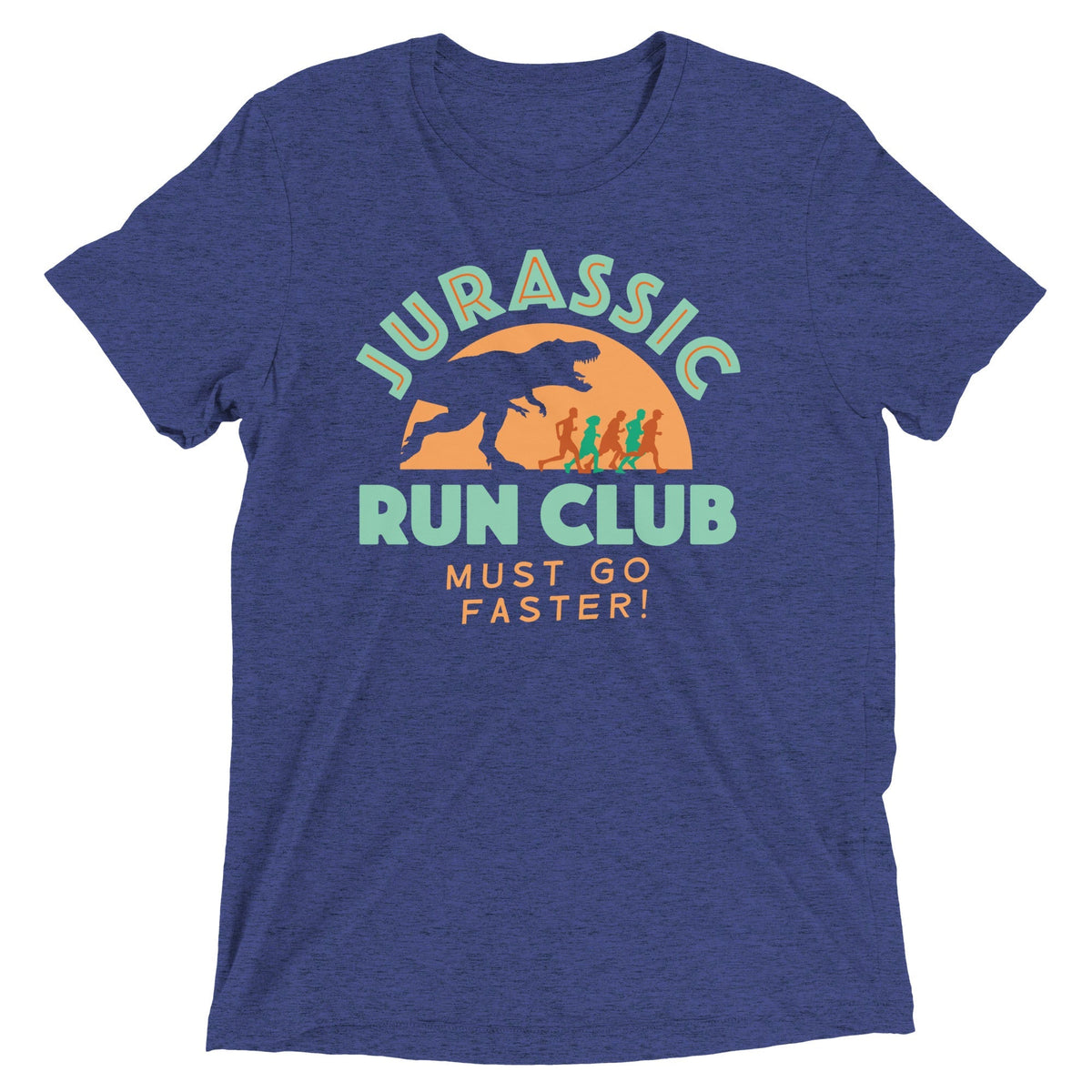 Jurassic Run Club Men's Tri-Blend Tee