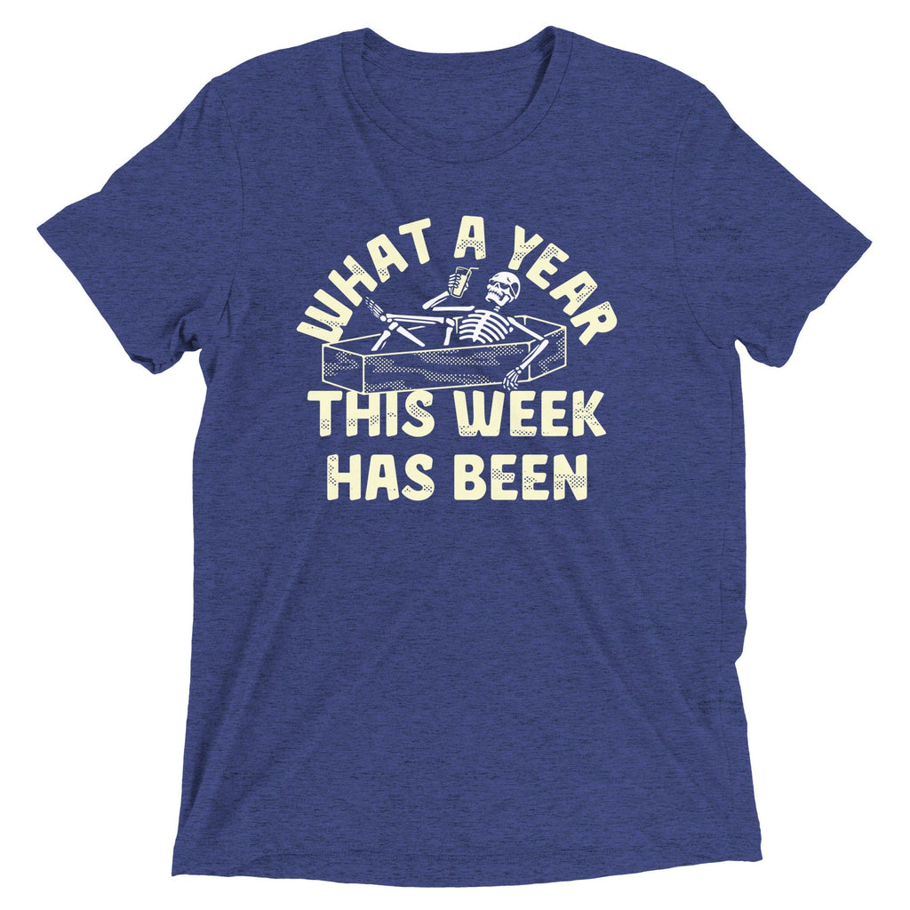 What A Year This Week Has Been Men's Tri-Blend Tee