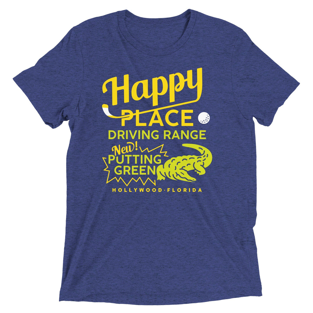 Happy Place Driving Range Men's Tri-Blend Tee