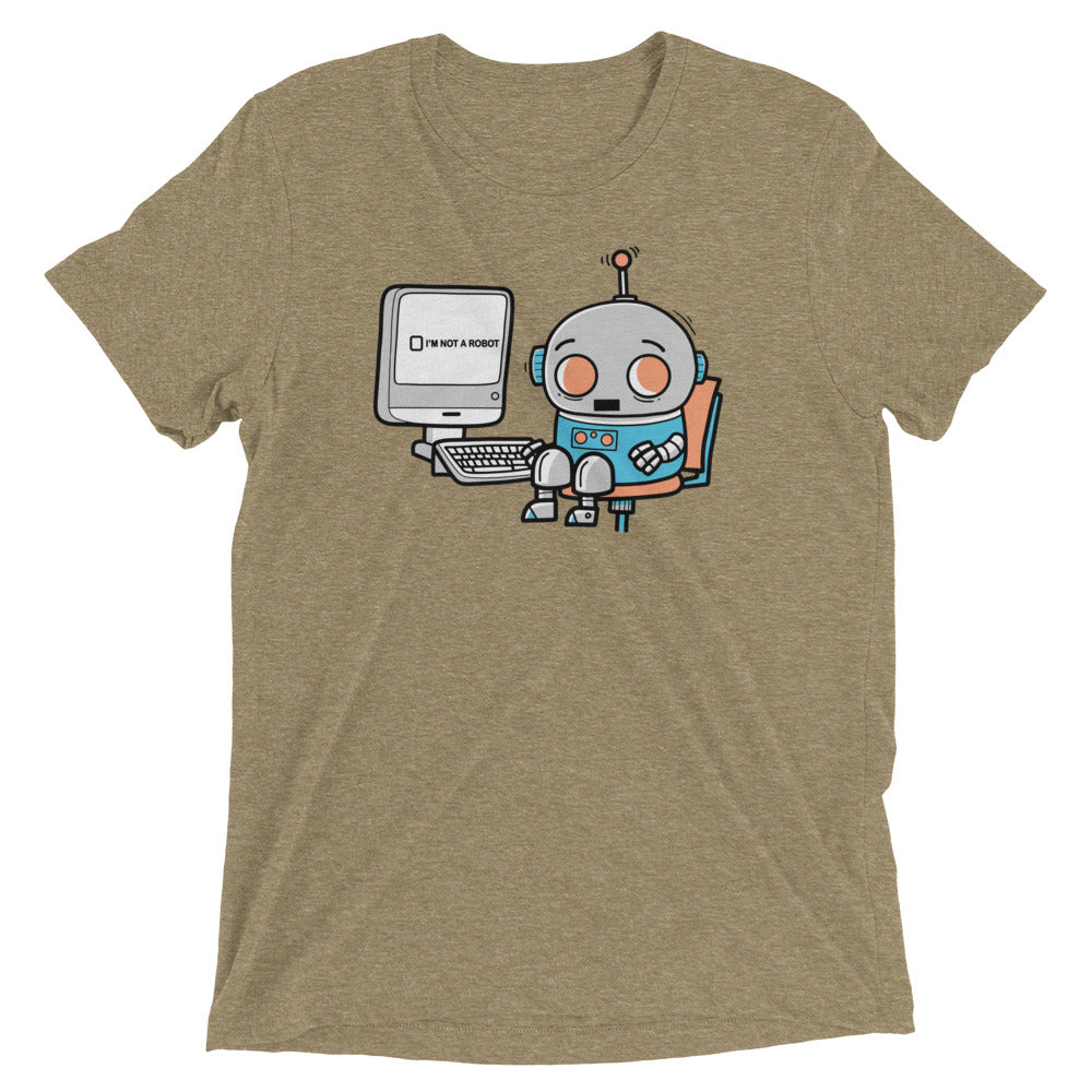 Robot Captcha Men's Tri-Blend Tee