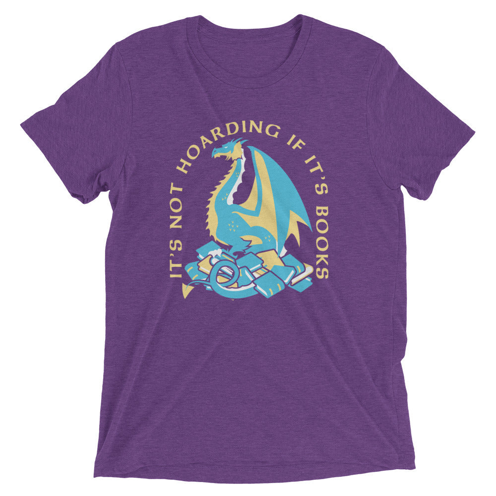 It's Not Hoarding If It's Books Men's Tri-Blend Tee
