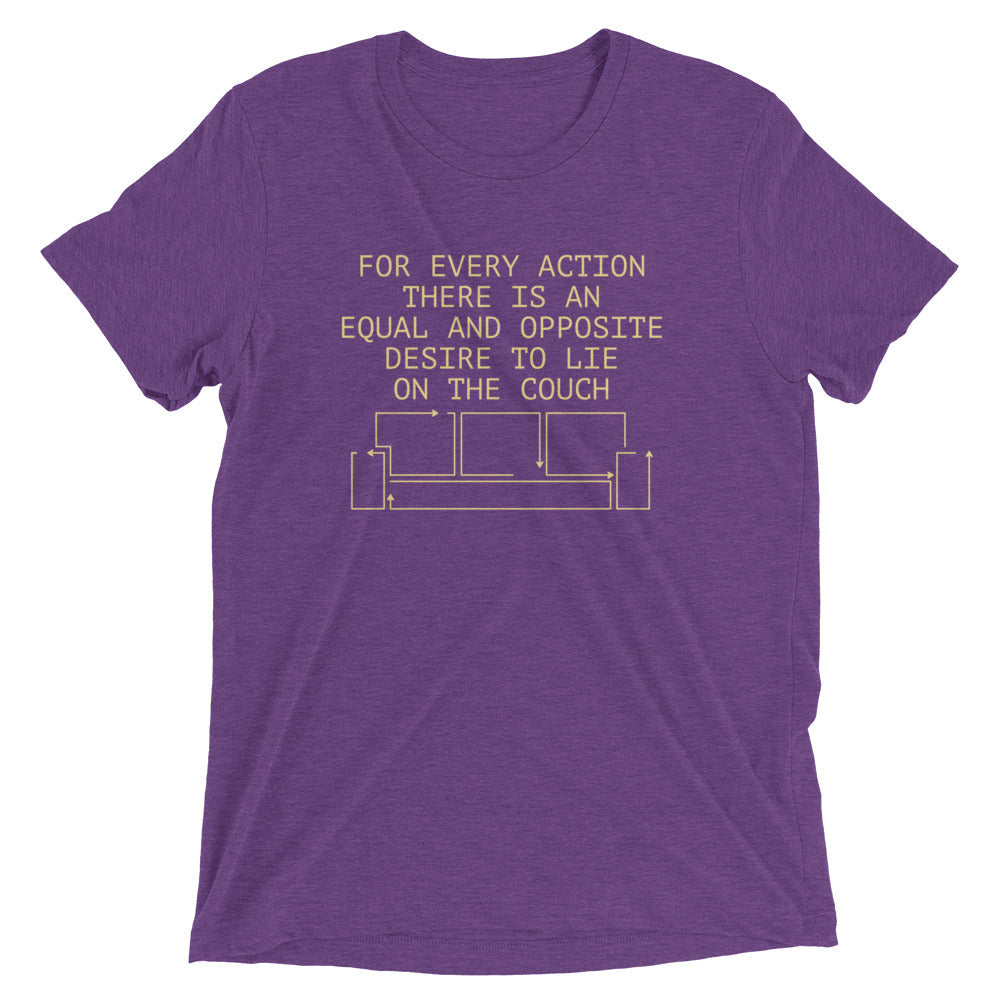 For Every Action There Is An Equal And Opposite Men's Tri-Blend Tee