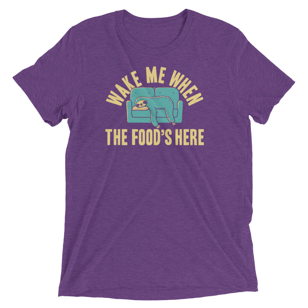 Wake Me When The Food's Here Men's Tri-Blend Tee