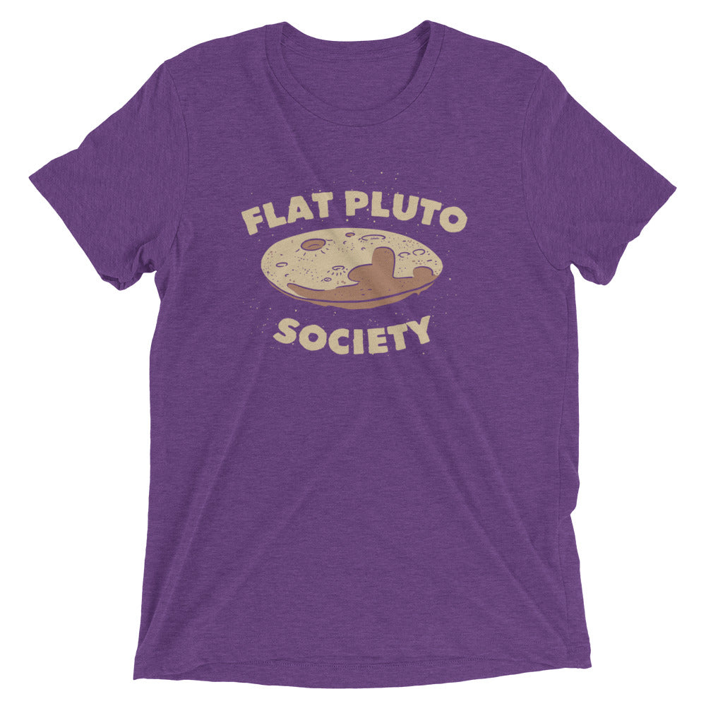 Flat Pluto Society Men's Tri-Blend Tee