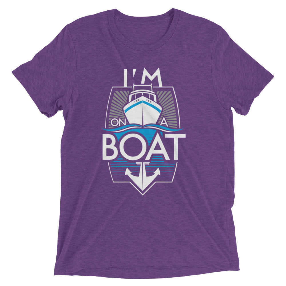 I'm On A Boat Men's Tri-Blend Tee