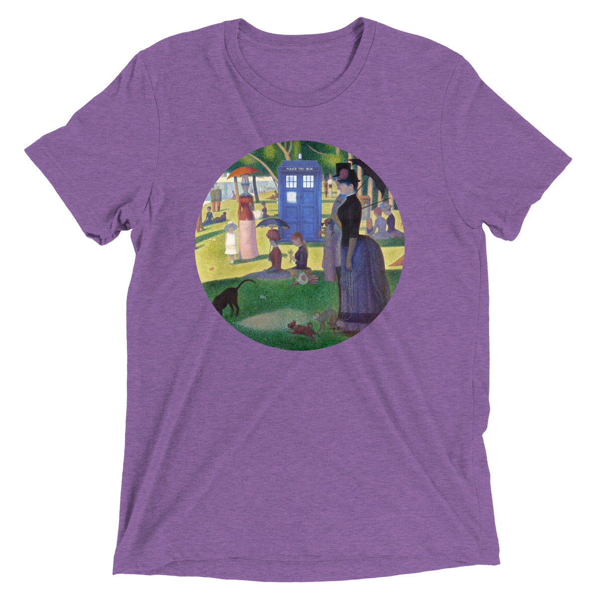 Tardis On La Grande Men's Tri-Blend Tee