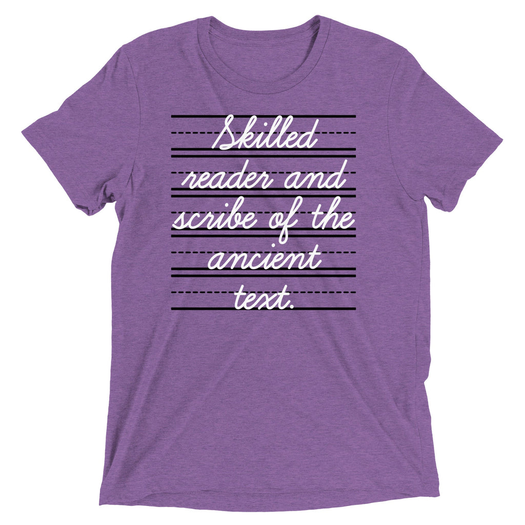 Skilled Reader And Scribe Of The Ancient Text Men's Tri-Blend Tee