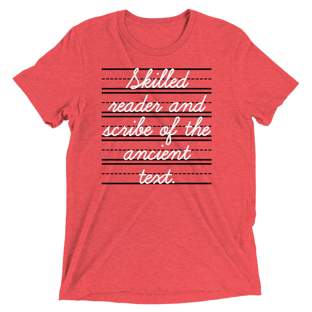 Skilled Reader And Scribe Of The Ancient Text Men's Tri-Blend Tee