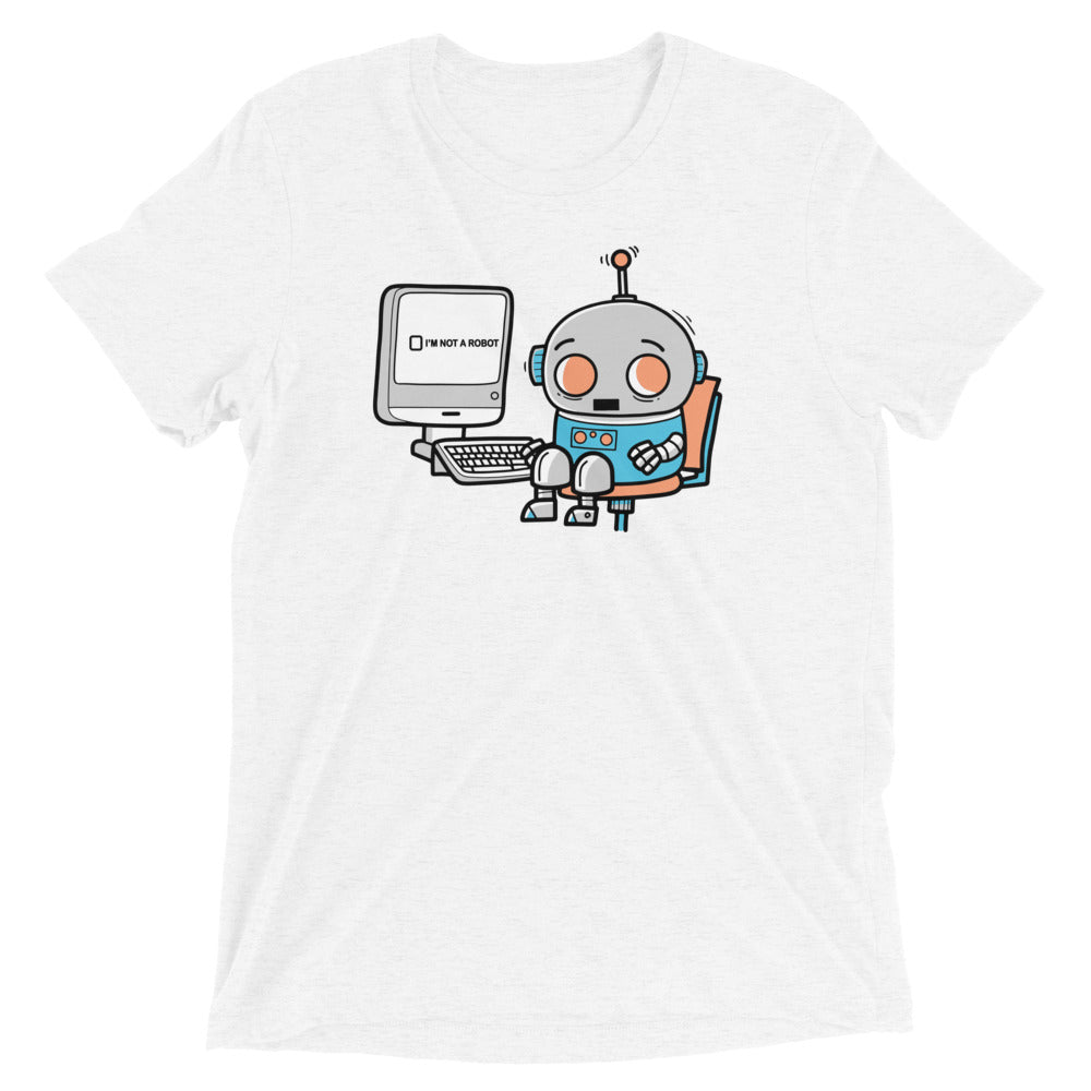 Robot Captcha Men's Tri-Blend Tee