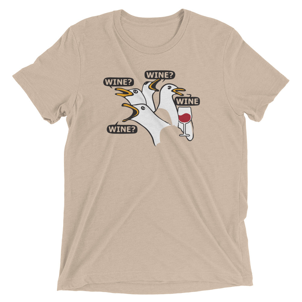 Wine Wine Wine Wine Men's Tri-Blend Tee