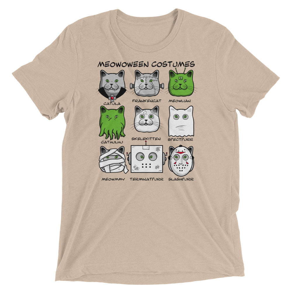 Meowoween Costumes Men's Tri-Blend Tee