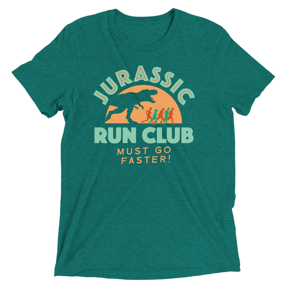 Jurassic Run Club Men's Tri-Blend Tee