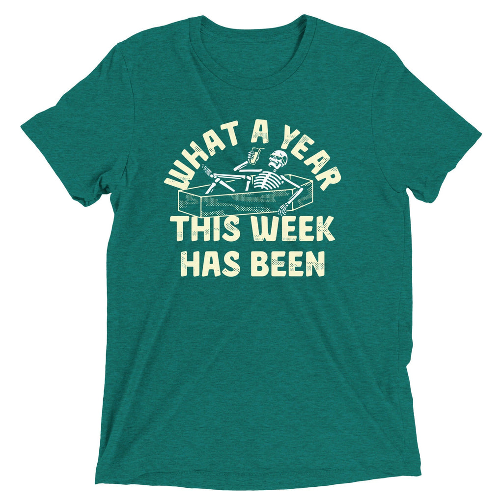 What A Year This Week Has Been Men's Tri-Blend Tee