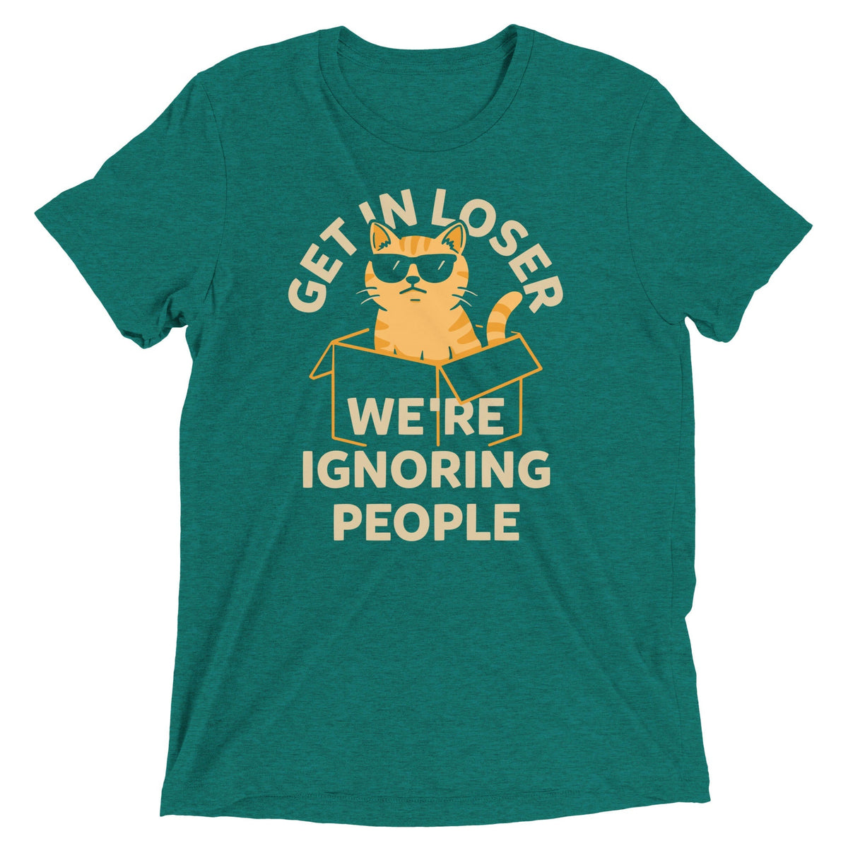 Get In Loser We're Ignoring People Men's Tri-Blend Tee