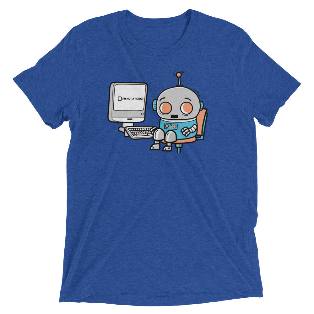 Robot Captcha Men's Tri-Blend Tee