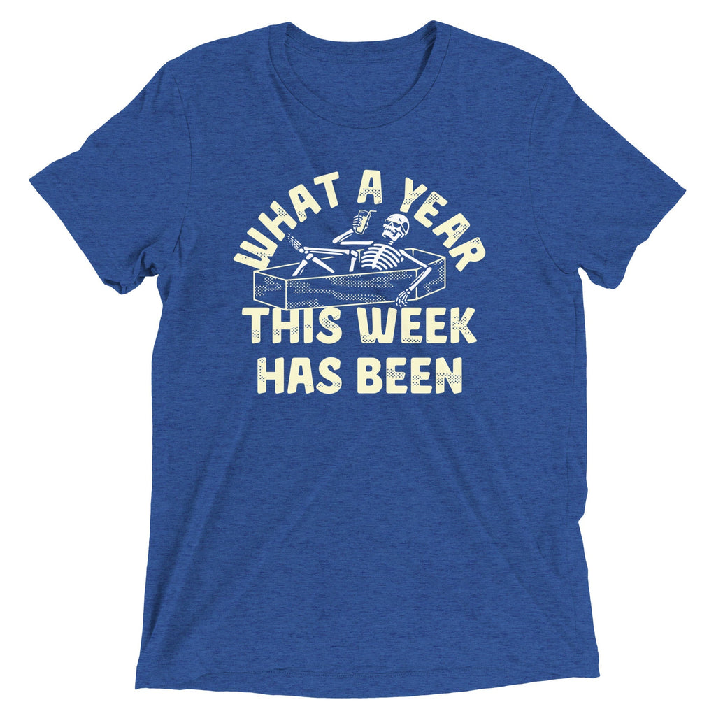 What A Year This Week Has Been Men's Tri-Blend Tee