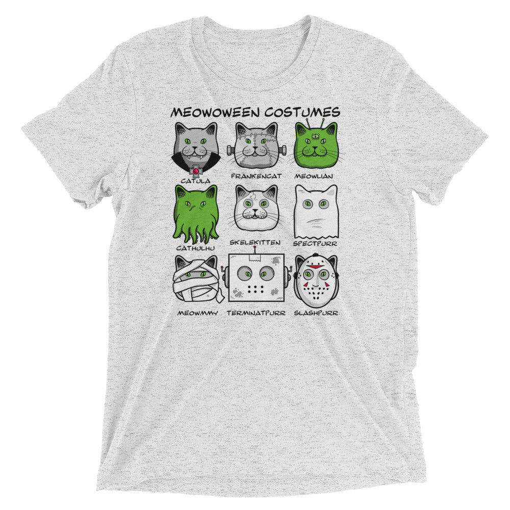 Meowoween Costumes Men's Tri-Blend Tee
