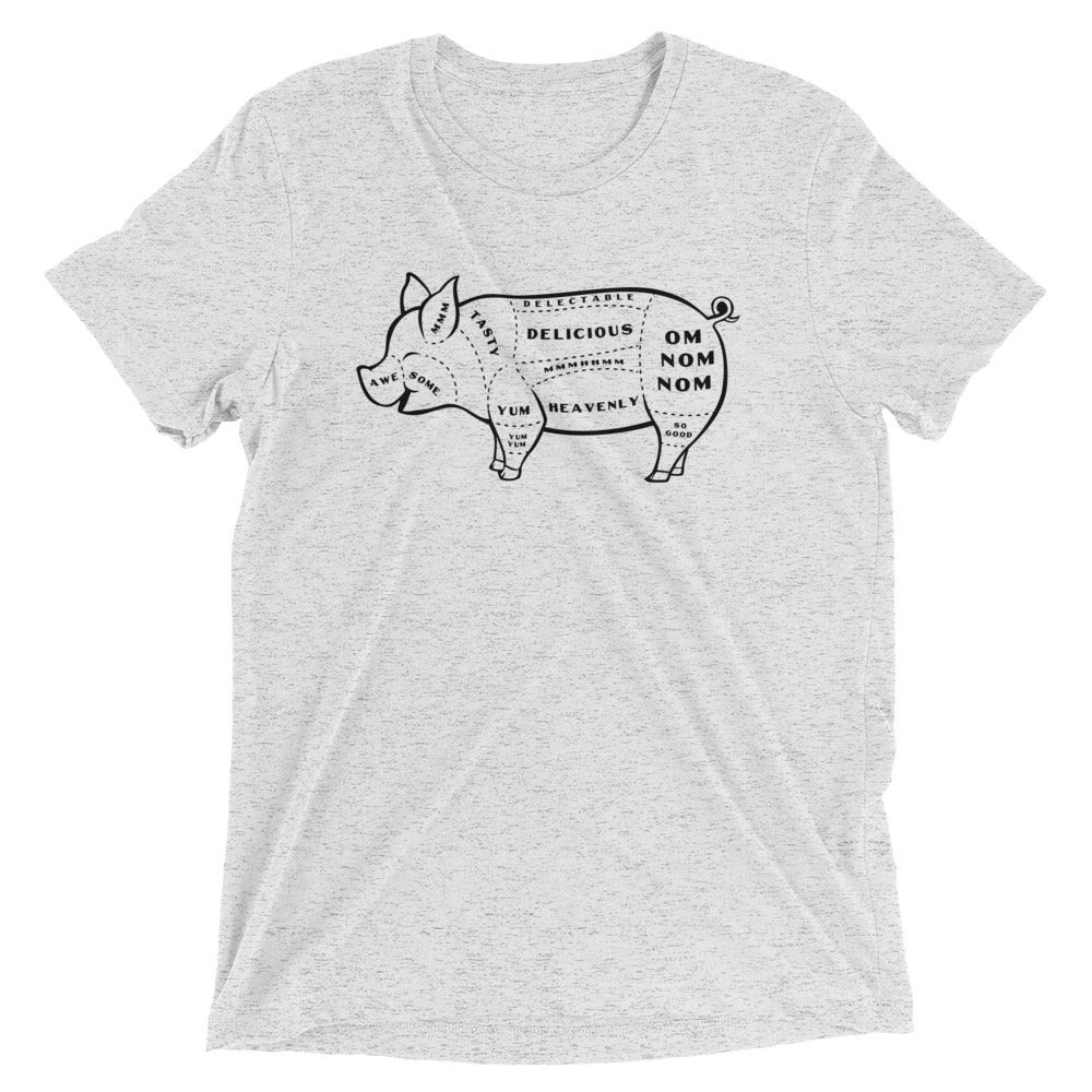 Tasty Pig Cuts Men's Tri-Blend Tee