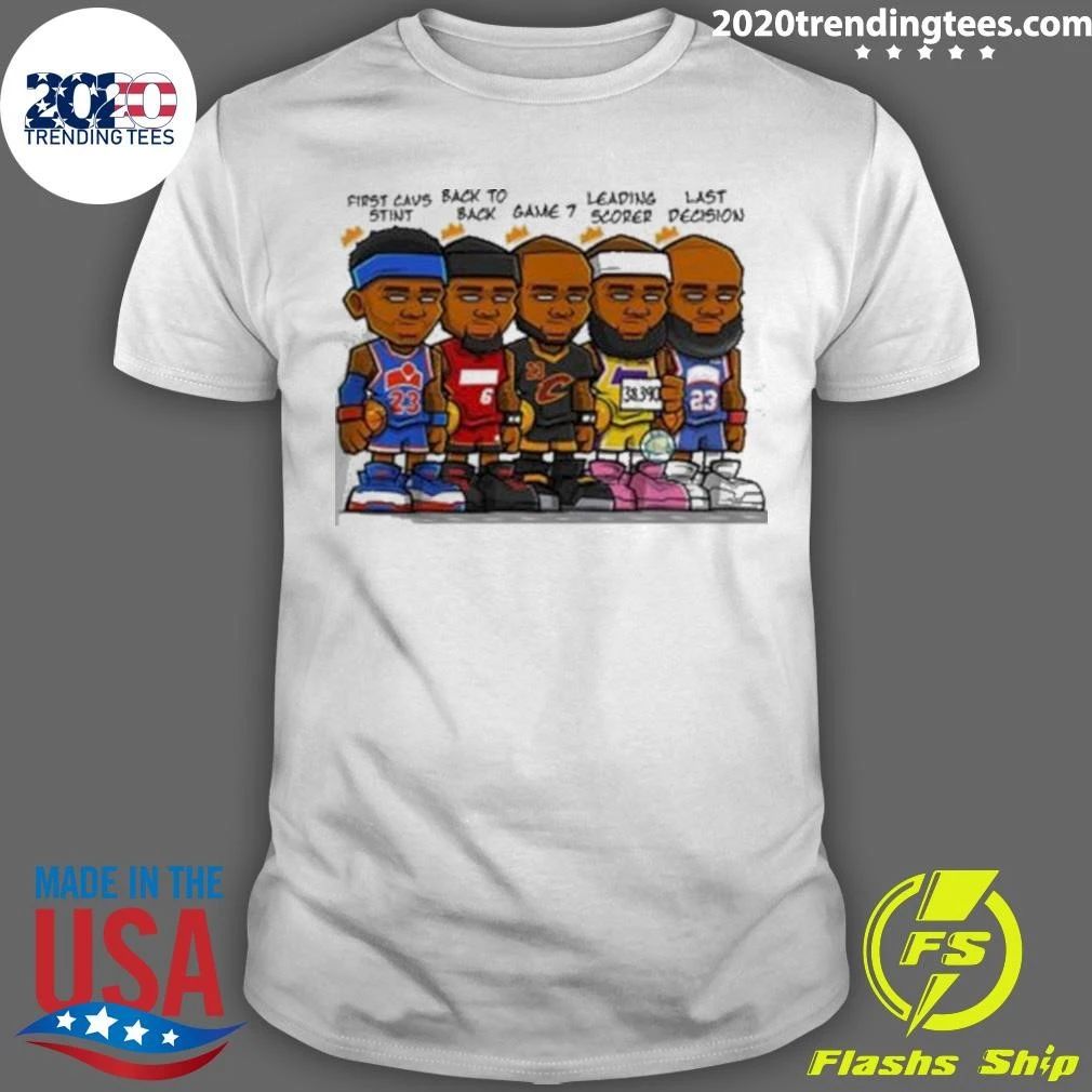 Nba Lebron Jame Whole Career Each Stage 2027 Shirt