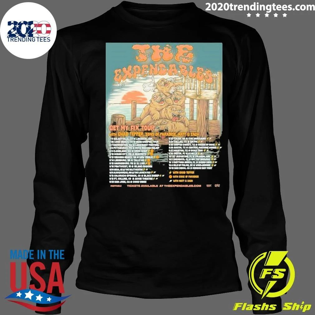 The Expendables Get My Fix Tour With Chad Tepper, Sons Of Paradise, Matt Zach Shirt