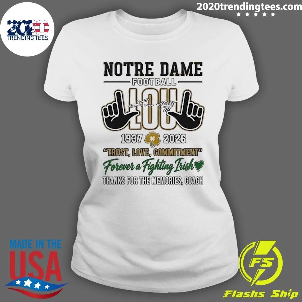 Notre Dame Fighting Irish Football Coach Lou Holtz Shirt