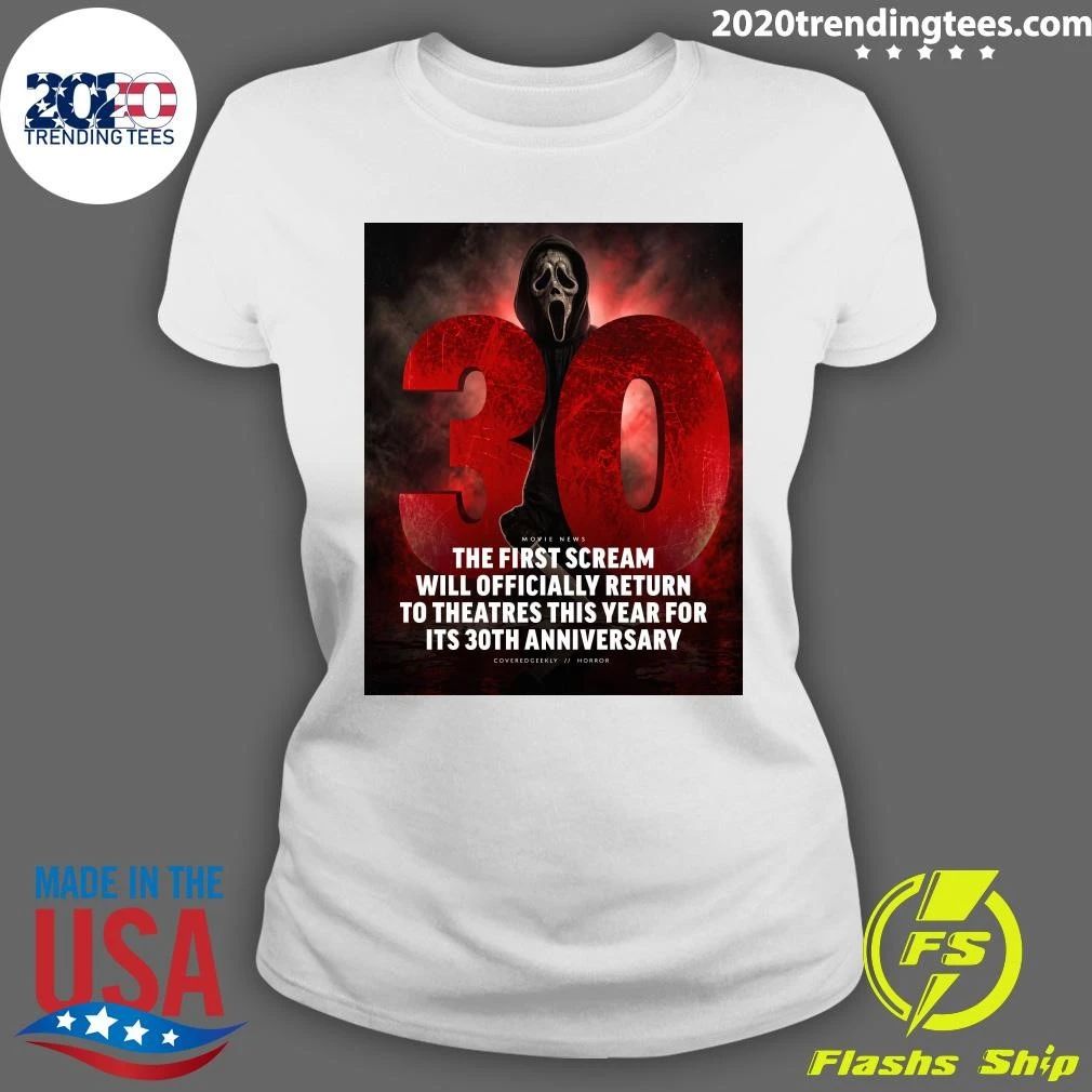 The First Scream Will Officially Return To Theatres This Year For Its 30th Anniversary Shirt