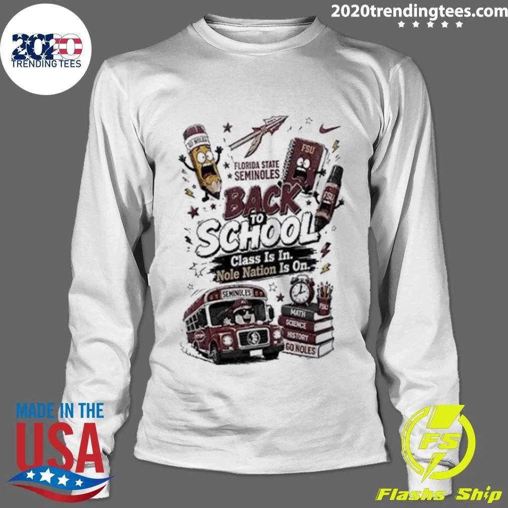 Florida State Seminoles Back To School Class Is In Mascot Shirt