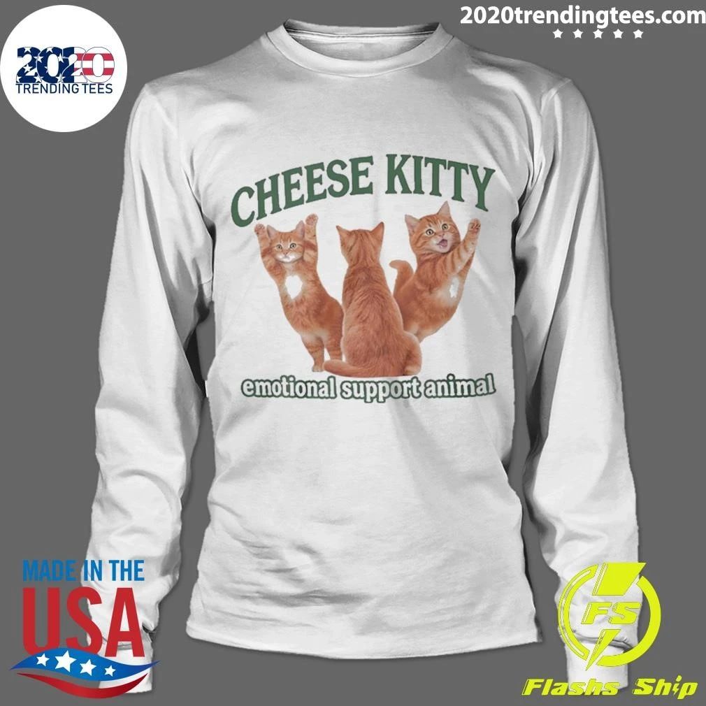 Cheese Kitty Emotional Support Animal Shirt
