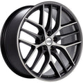 BBS Wheels CCR Satin Graphite Gray w/ Diamond Cut Machined Spoke Faces & a Polished Outer Lip Ring 20×9.5 | 5×112 (CC0401GRPK)