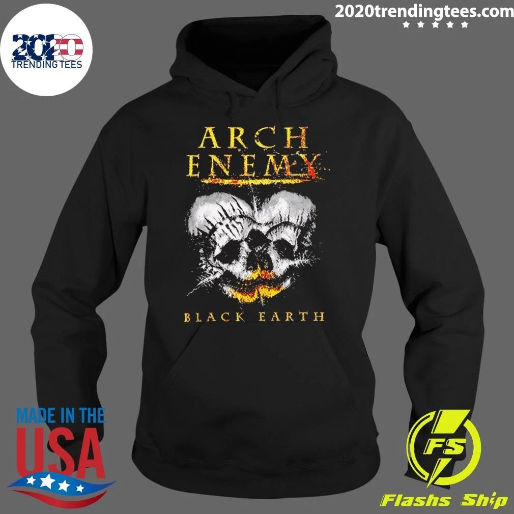 Arch Enemy Metal Band Skull Fire Gothic Heavy Music Tee Shirt