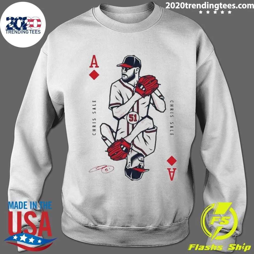 Chris Sale Ace Signature Atlanta Baseball Playing Card Mlb Shirt