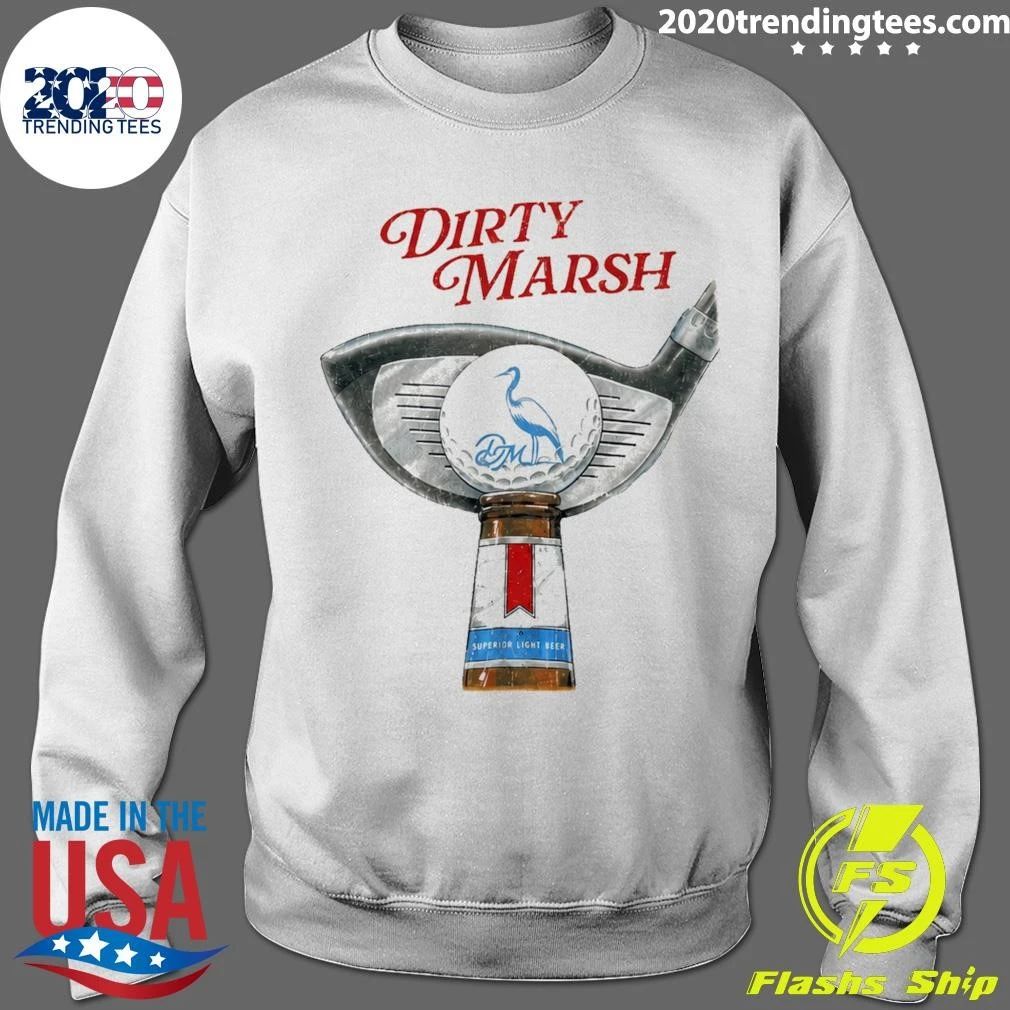 Dirty Marsh Superior Light Beer Golf Shirt