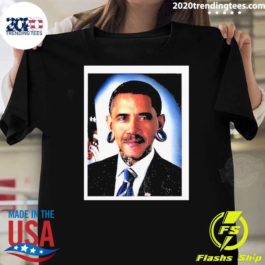 Obama Tattoo President Portrait Graphic Political Shirt