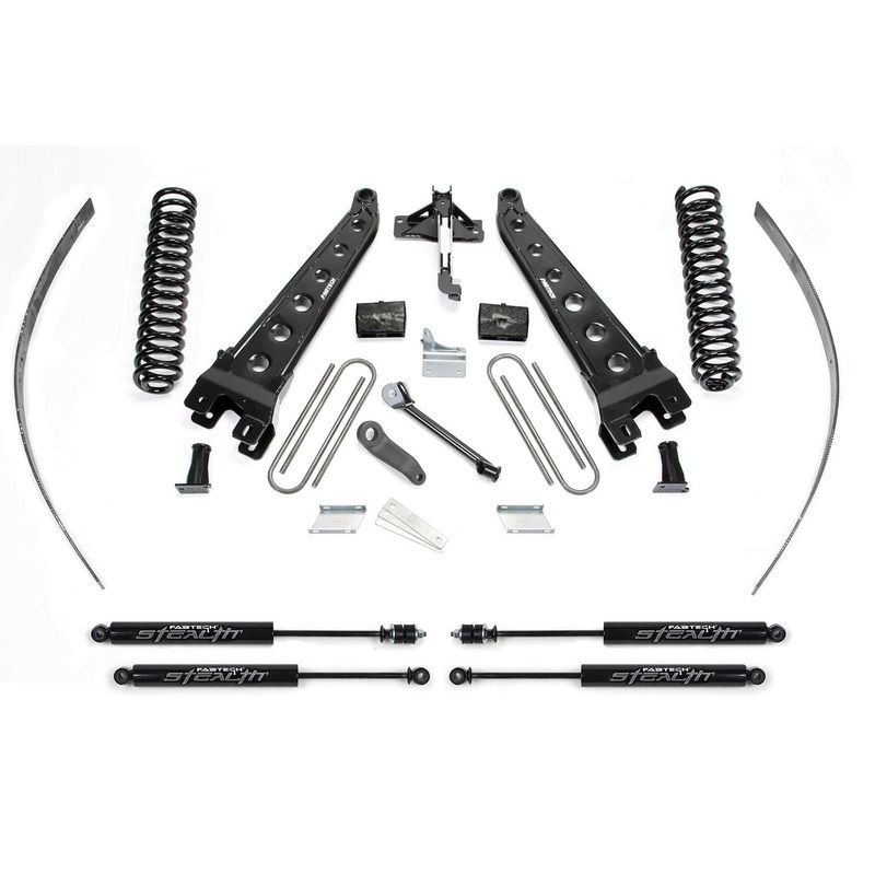 Fabtech 8″ Radius Arm System w/Stealth Shocks Kit for 2008-2016 Ford F250 Super Duty 4WD w/8.0″ lift