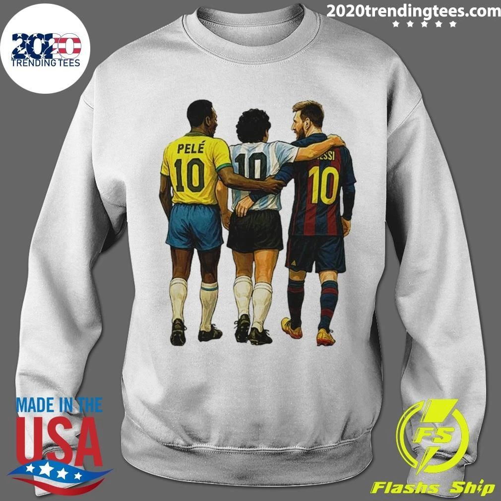Pele, Maradona and Messi Football Legends Shirt