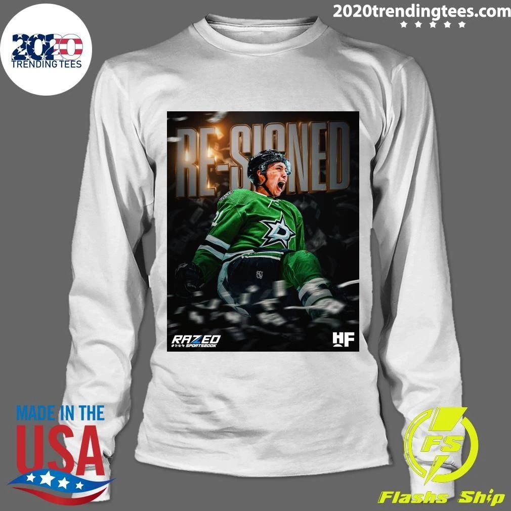 Jason Robertson of Dallas Stars Re-Signed Shirt