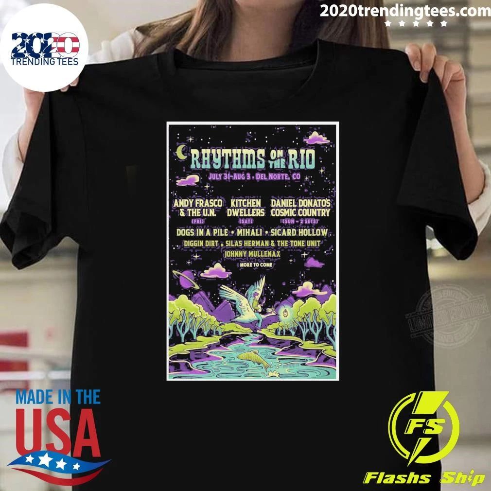 Del Norte Colorado July 30 2026 Rhythms On The Rio Shirt