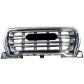 Fit For GMC Sierra 1500 SLT 2019-21 Front Bumper Hood Grille Chrome Trim Plastic
