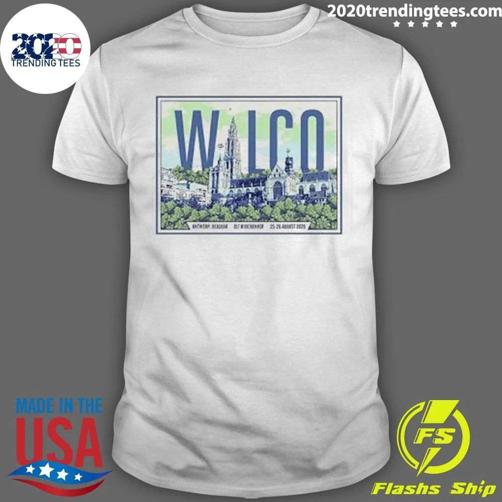Wilco Band Antwerp Belgium Event Poster At OLT Rivierenhof In Antwerp Belgium On August 25 2026 Shirt