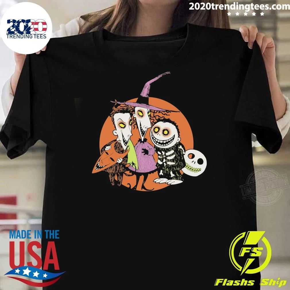 The Nightmare Before Christmas Mens Halloween Lock Shock and Barrel Shirt