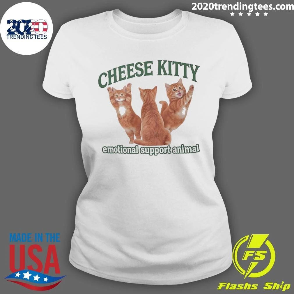Cheese Kitty Emotional Support Animal Shirt