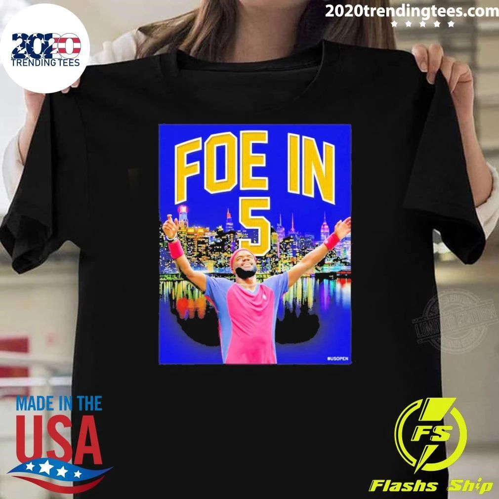 Frances Tiafoe Us Open Tennis Foe In 5 Shirt